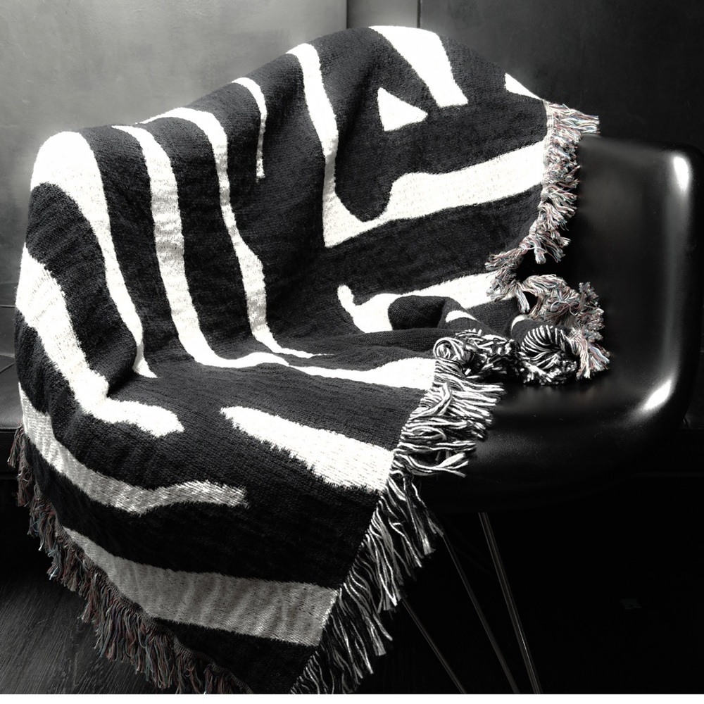 🔥African Tribal patterned 100% Cotton Jacquard Throw- SAMPLE SALE🔥